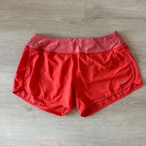 Coral Red Nike Dri-Fit Running Shorts